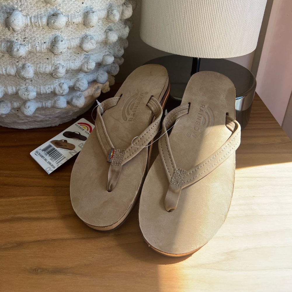 Rainbow Leather Sandals in size Small (sizes 5.5-6.5 woman’s)